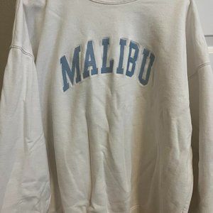 John Galt Malibu White Crewneck